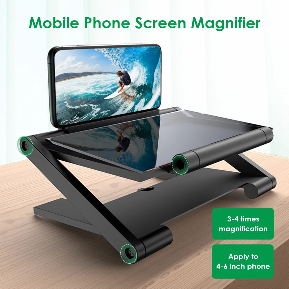 HD Phone Screen Video Magnifier with Foldable Holder