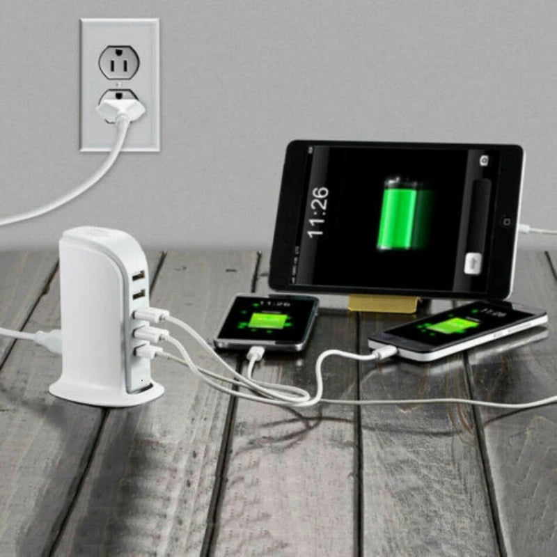 5-Port USB Charging Station