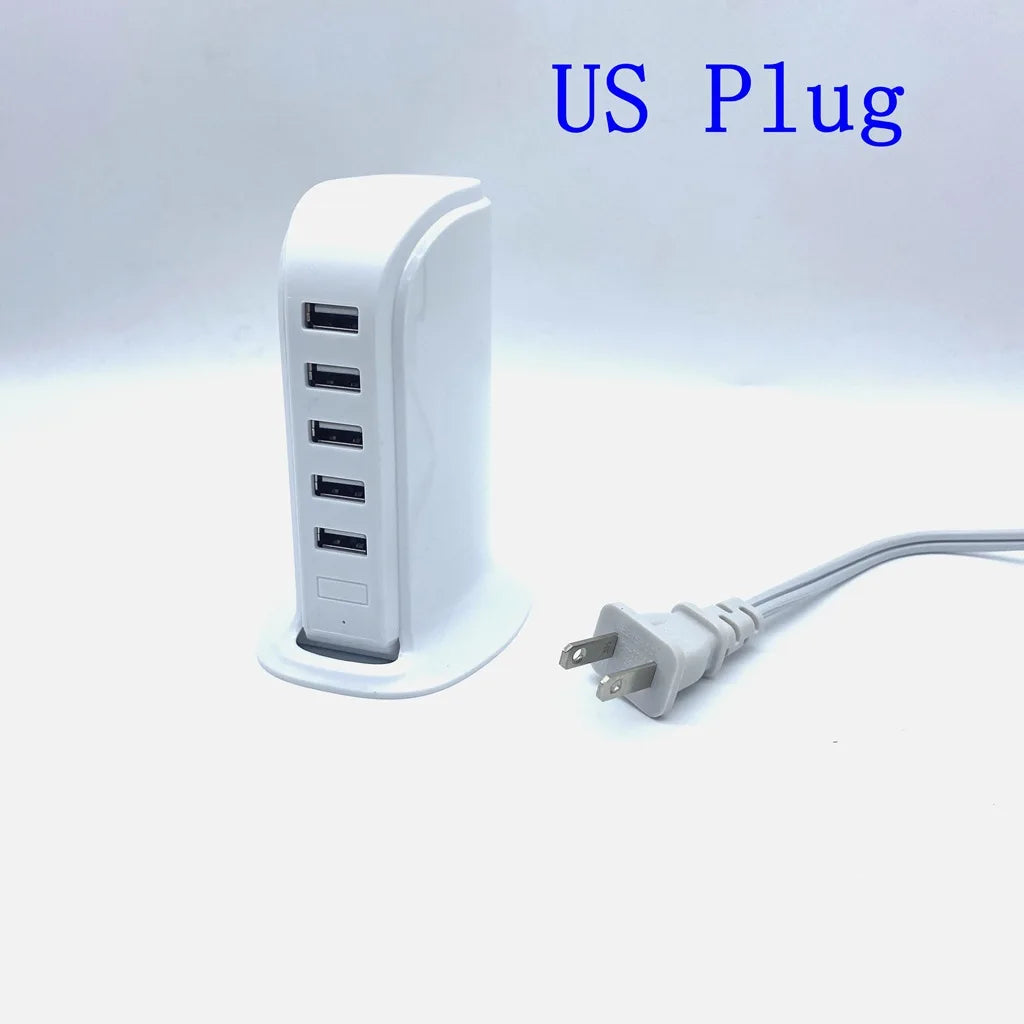 5-Port USB Charging Station