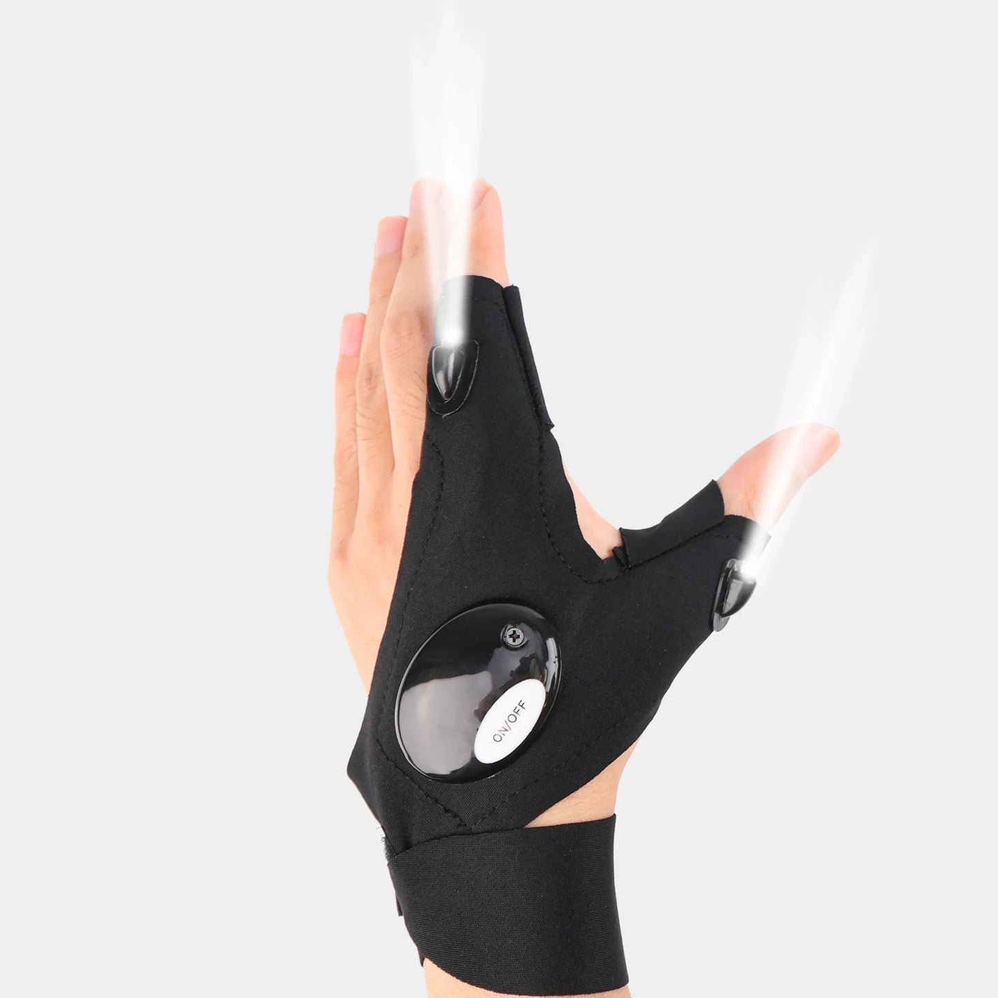 Outdoor LED Half Finger Glove