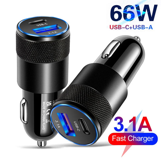 USB Car Fast Charging Phone Adapter