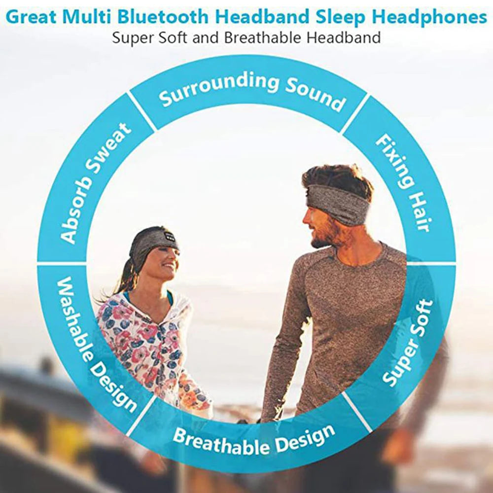 Elastic Wireless Music Headband