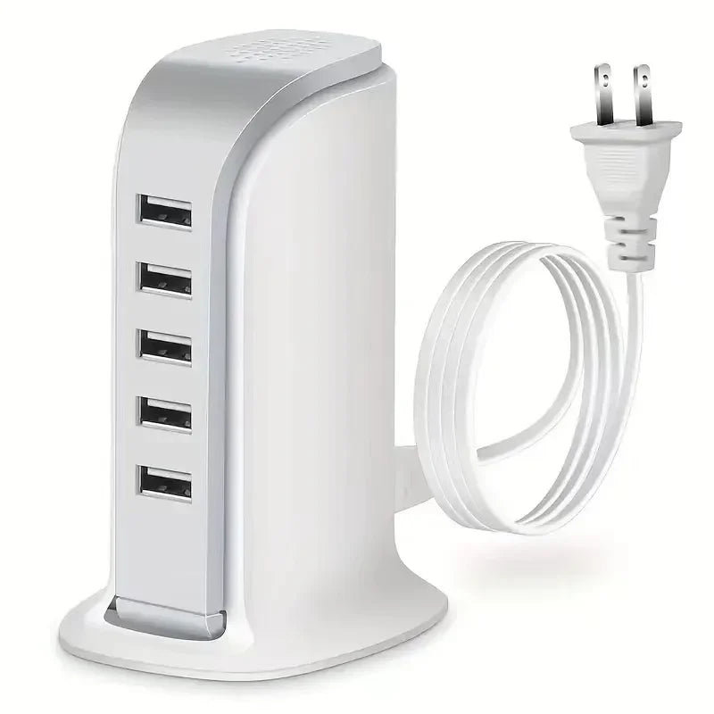 5-Port USB Charging Station