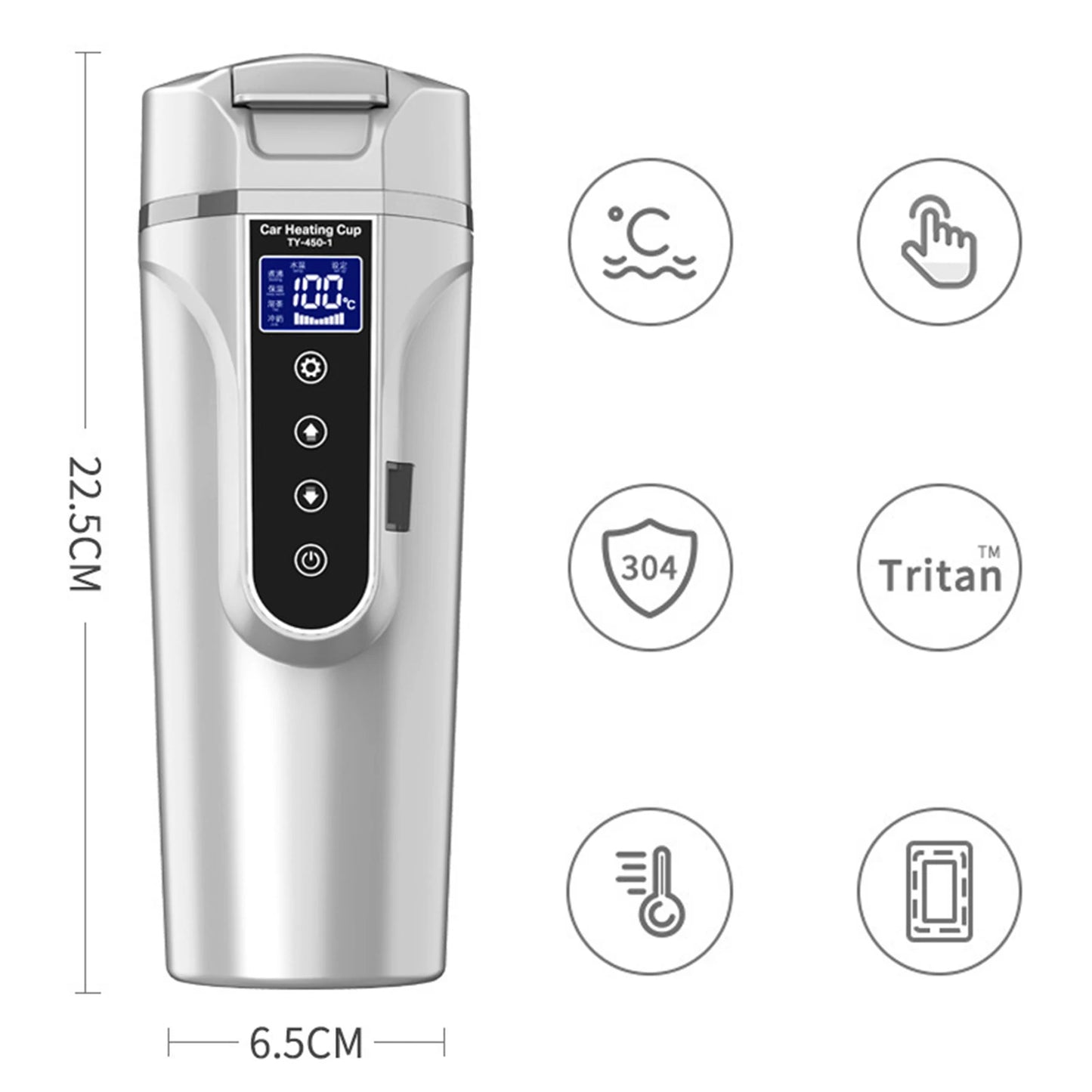 Intelligent Digital Display Car Travel Cup