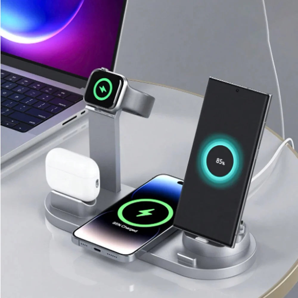 6-in-1 Wireless Charging Dock Station