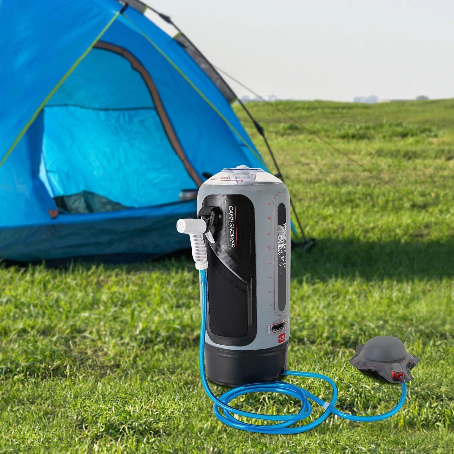 Portable Pressure Camp Shower with Storage Bag